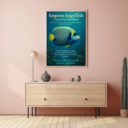 Emperor Angelfish A Jewel of the Reef Poster