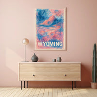 Wyoming Landscape Art Poster