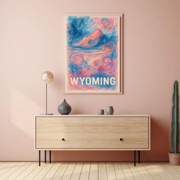 Wyoming Landscape Art Poster