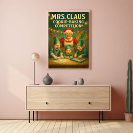 Mrs. Claus Cookie-Baking Competition Poster