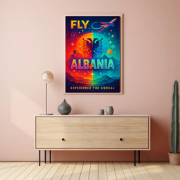 Fly Albania Experience the Unreal Poster