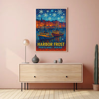 Harbor Frost in Portland, Maine Poster