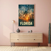 Florida Sunset Vibes Poster
