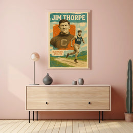 Jim Thorpe Olympian Athlete Poster