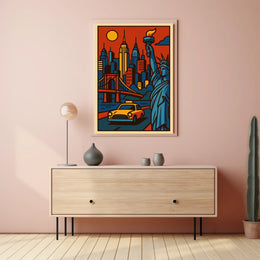 New York City Urban Icons Deluxe Poster Pop Art Wall Art