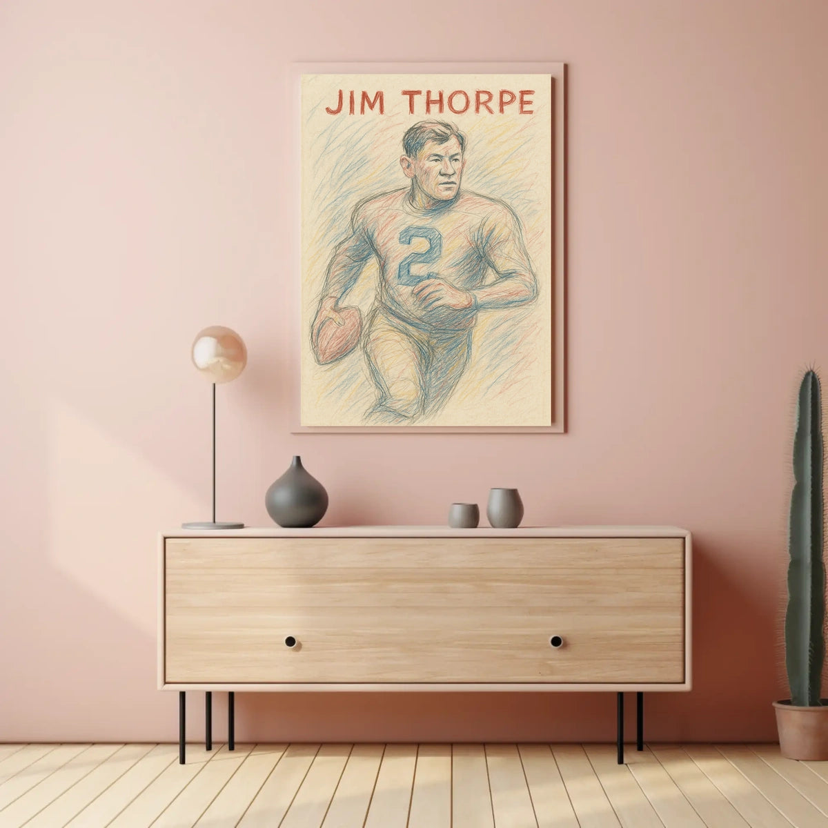 Jim Thorpe Legendary Athlete Poster