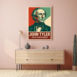 John Tyler 10th President Heritage Oil Painting Poster