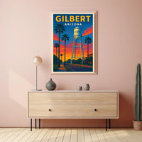 Gilbert Arizona Iconic Water Tower Poster