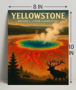 Yellowstone Natures Living Laboratory Poster PosterGoat