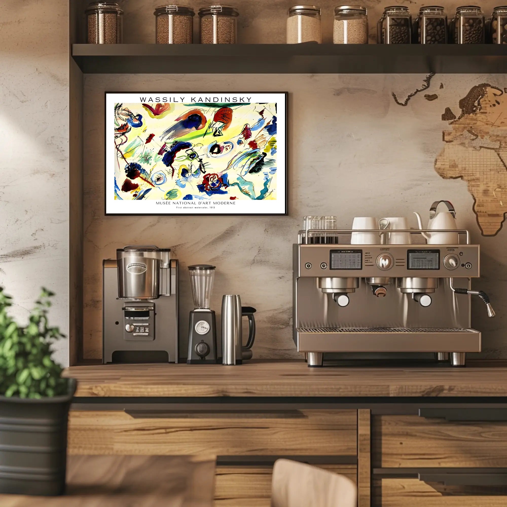 Wassily Kandinsky First Abstract Watercolor Poster
