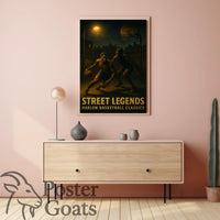 Harlem Basketball Classics: Gritty Urban Sports Poster