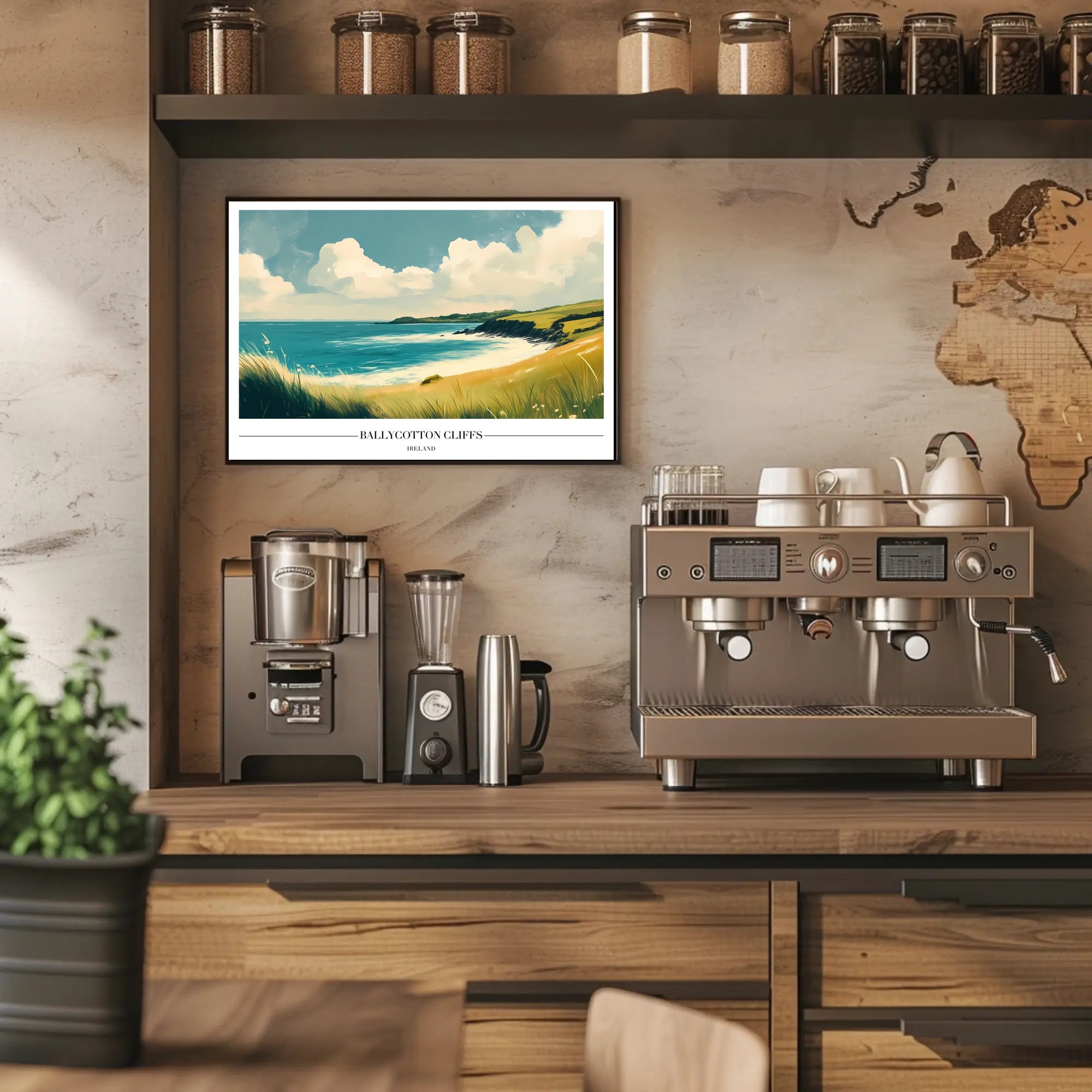Ballycotton Cliffs Artistic View Poster