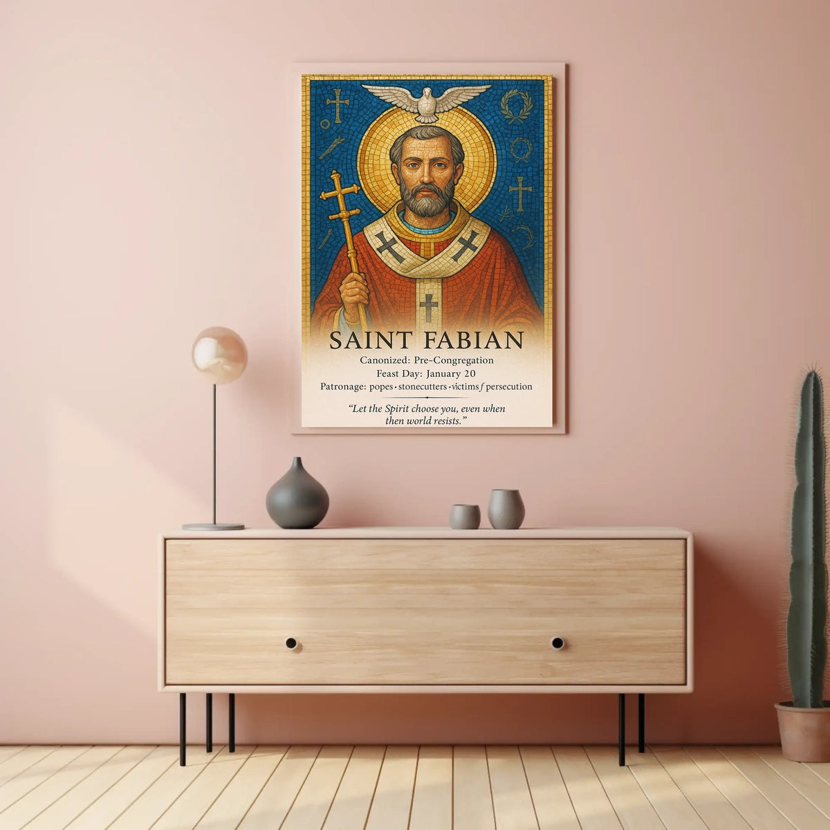 Saint Fabian Poster