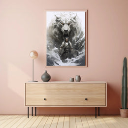 Warrior And The White Tiger Poster