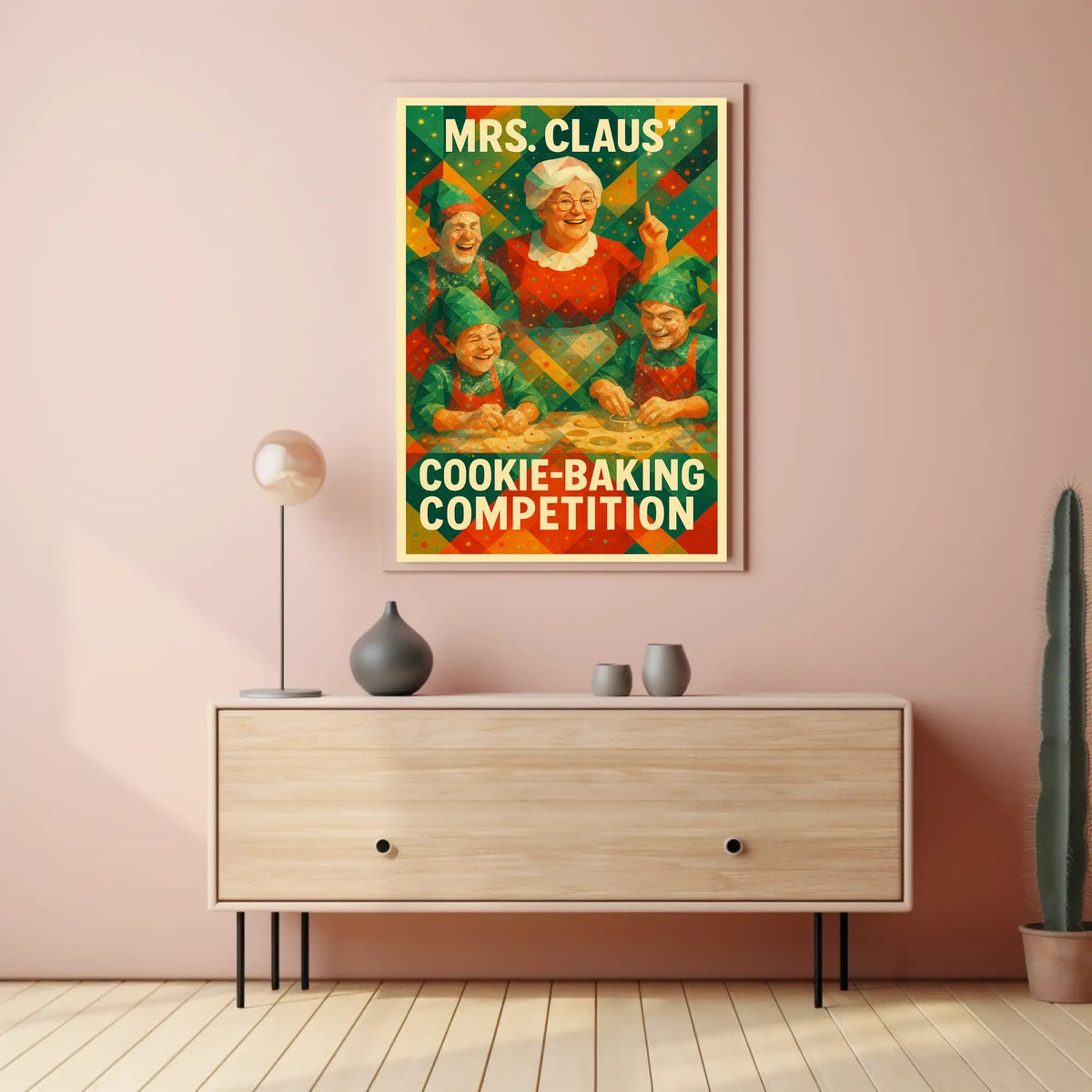 Mrs. Claus Cookie-Baking Competition Poster