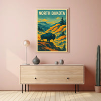 North Dakota Wilderness Poster