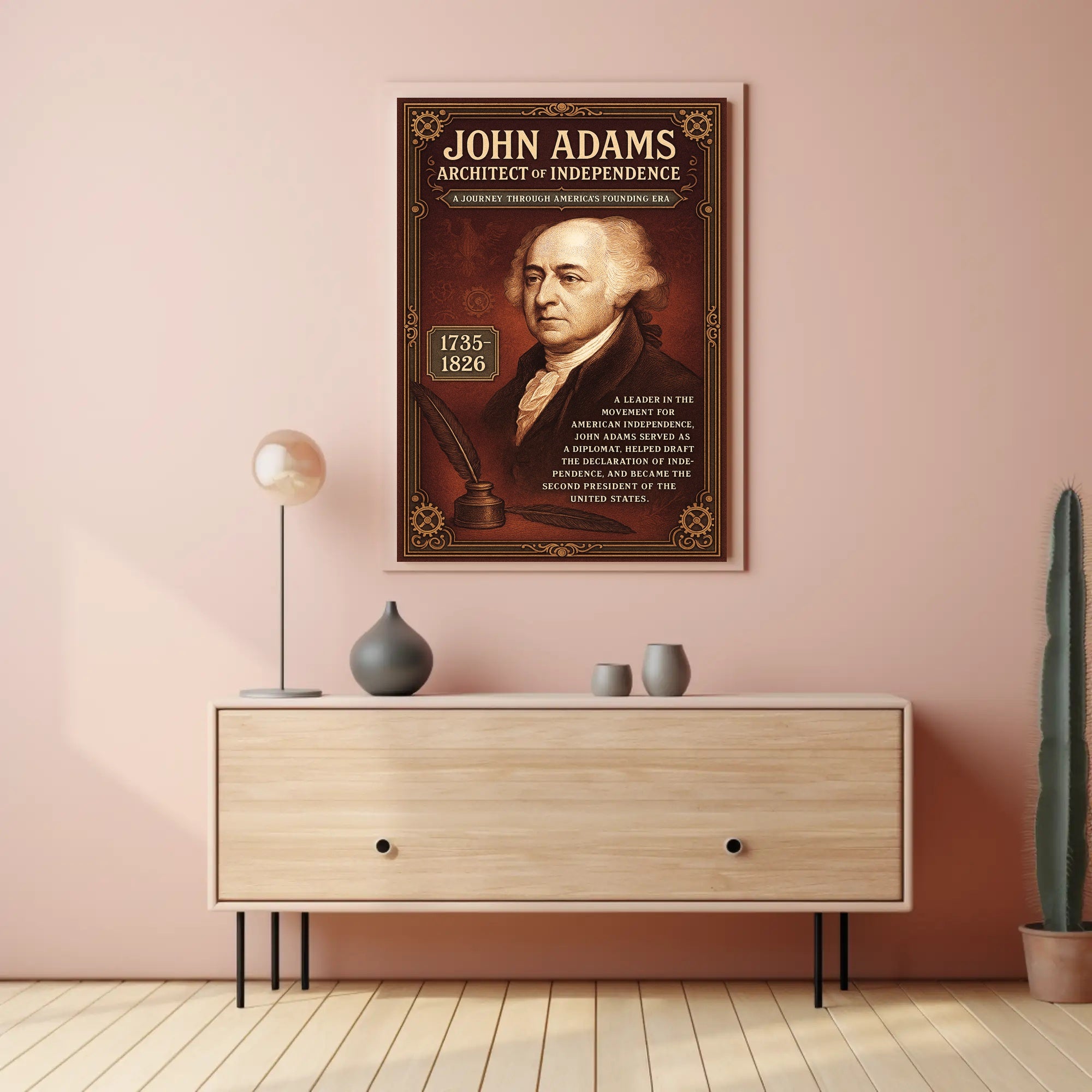 John Adams 2nd President Poster PosterGoat