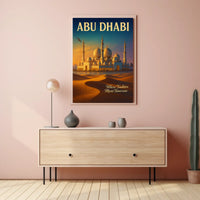 Abu Dhabi Where Tradition Meets Poster