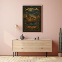 Copenhagen, Denmark Where History Meets Modernity Poster