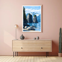 Kenai Fjords Poster Scenic Travel Landscape Wall Art