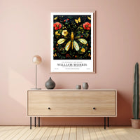 William Morris Butterfly Design Artistic Poster