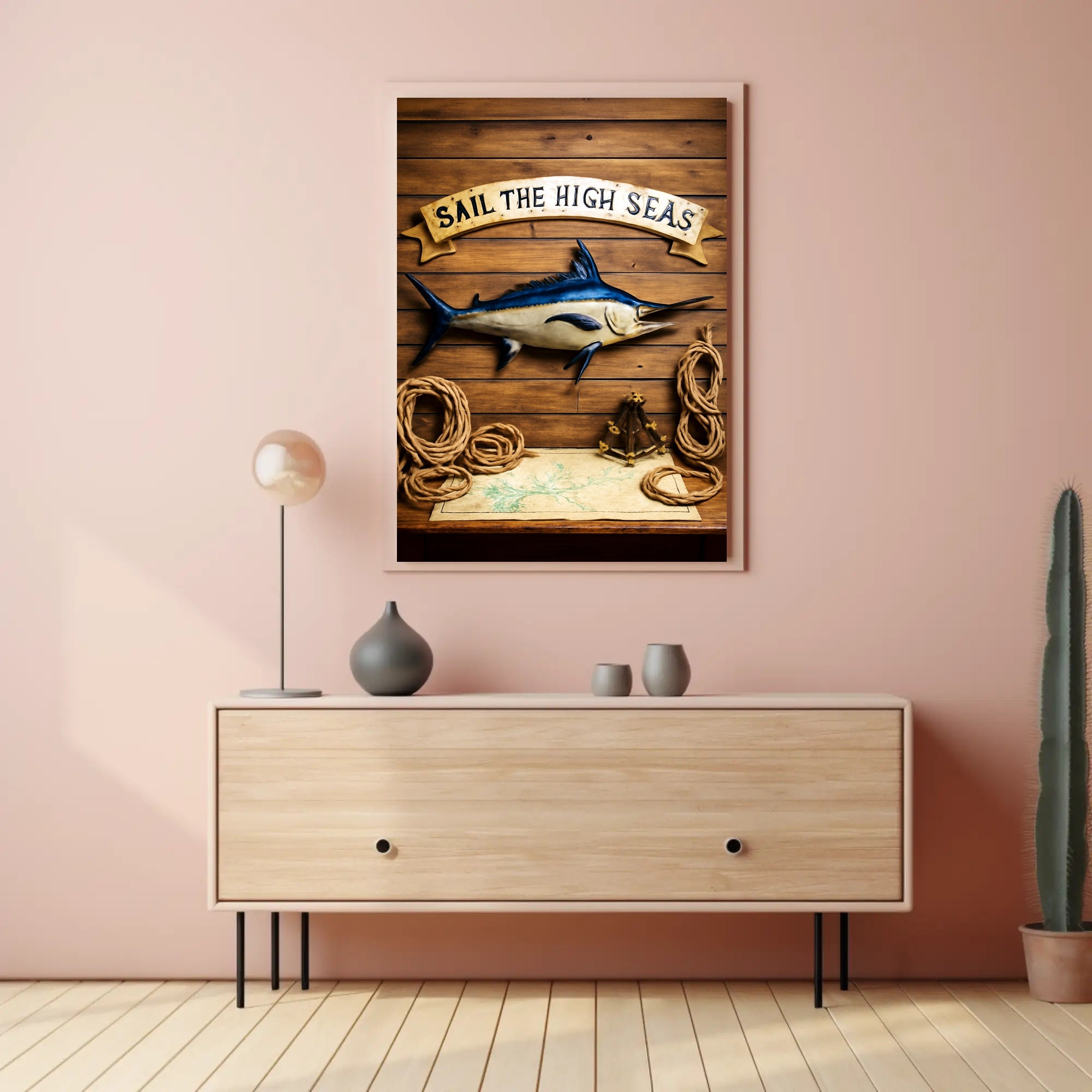 Sail the High Seas Poster PosterGoat