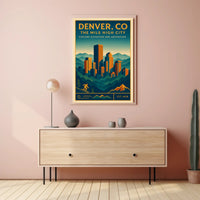 Denver CO The Mile High City Poster Print PosterGoat