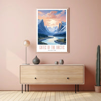 Gates of the Arctic Scenic Travel Poster Print