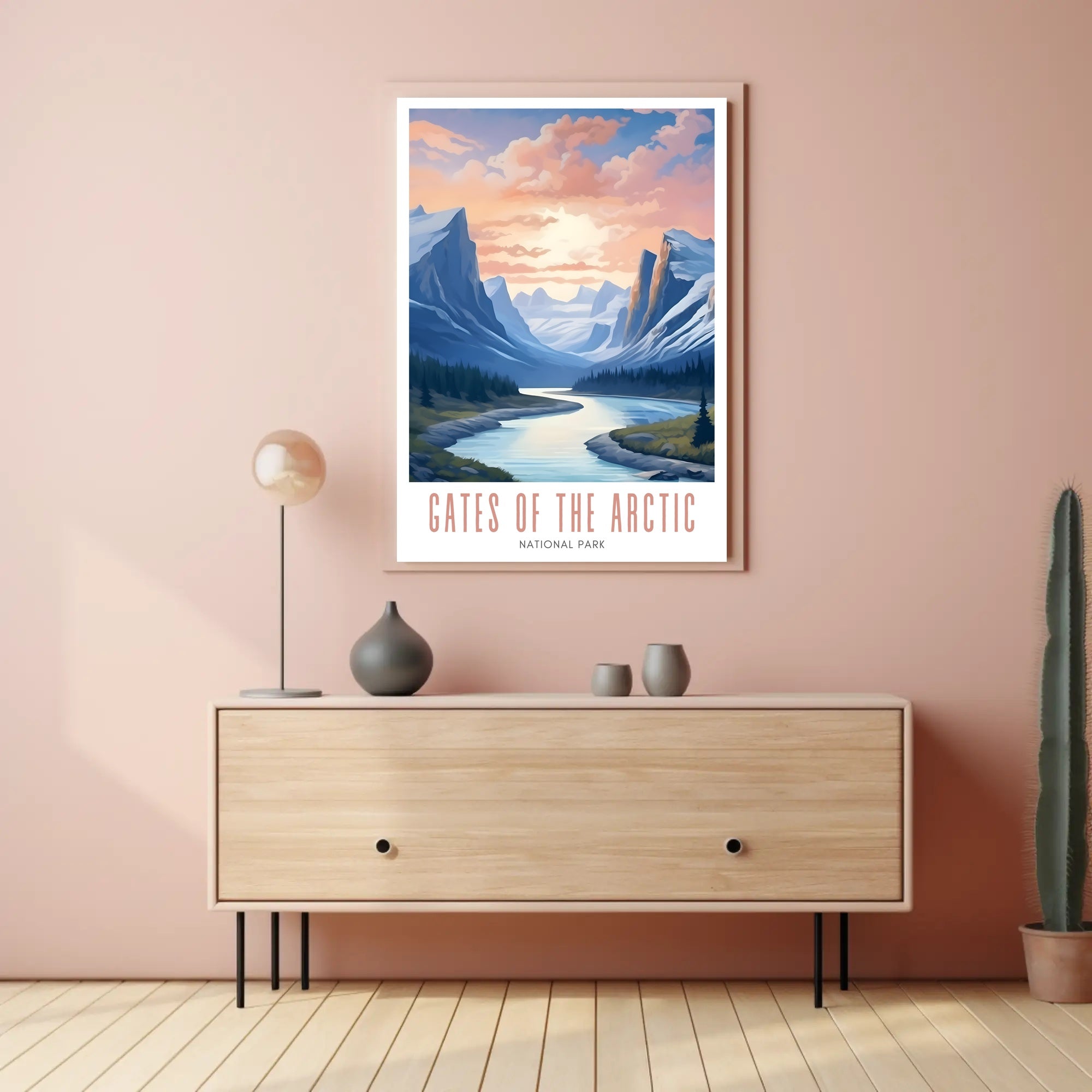 Gates of the Arctic Scenic Travel Poster Print
