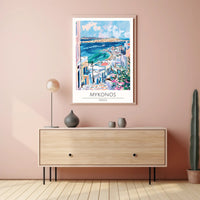 Mykonos Scenic View Poster PosterGoat