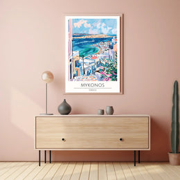 Mykonos Scenic View Poster PosterGoat