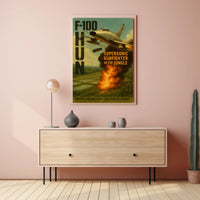 F-100 Super Sabre Jet Poster