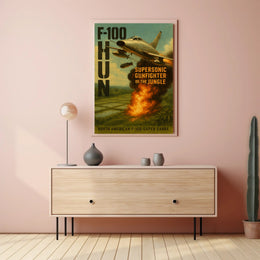 F-100 Super Sabre Jet Poster