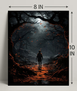 Mystical Forest Wanderer Poster