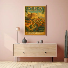 Athens Parthenon Timeless Elegance Cultural or Heritage Poster