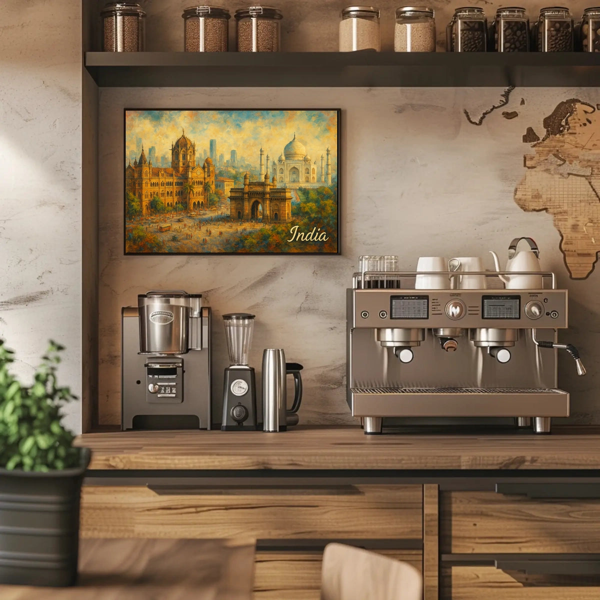 Iconic Landmarks of India Poster