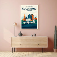 Discover Columbus, Ohio Poster PosterGoat