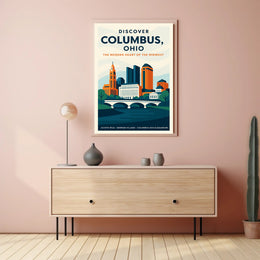 Discover Columbus, Ohio Poster PosterGoat