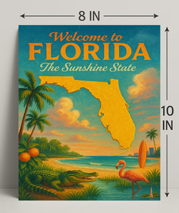 Welcome to Florida The Sunshine State Poster PosterGoat