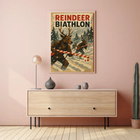 Reindeer Biathlon Poster
