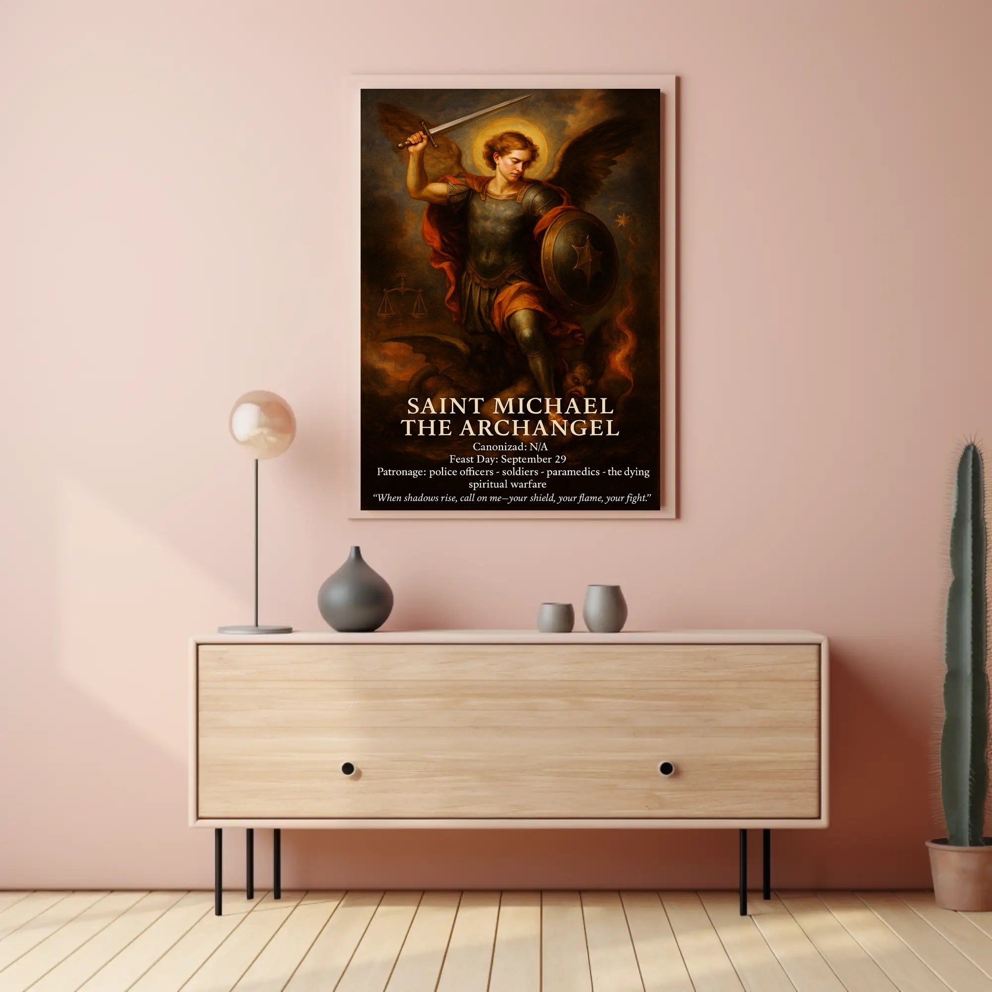 Saint Michael the Archangel Poster PosterGoat