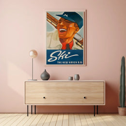 Ski The New Haven R.R Poster