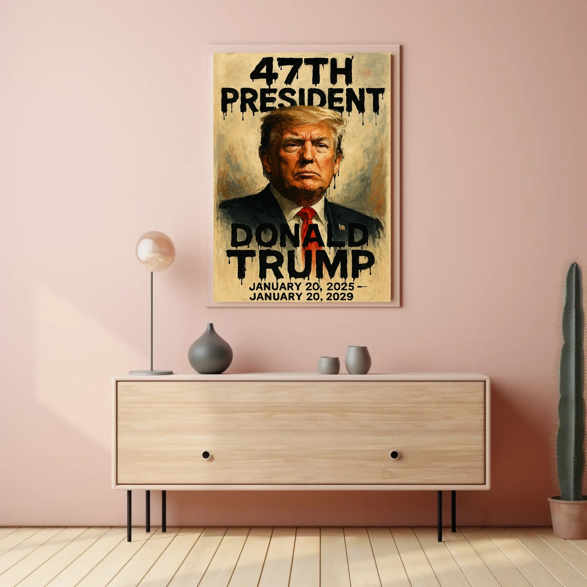 Trump Visionary Patriotic Leadership Cinematic Poster