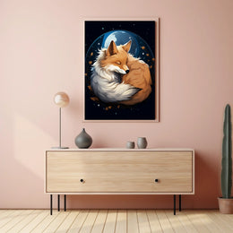 Moonlit Fox Poster