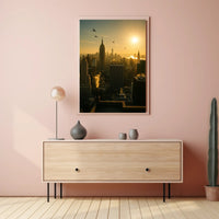 New York City Sunrise Urban or Cityscape Poster