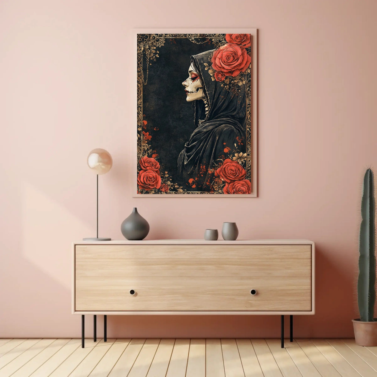 Day of the Dead Gothic Print Cultural or Heritage Poster