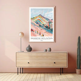 Rainbow Mountain Poster PosterGoat