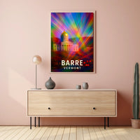Barre, Vermont A Colorful Perspective Poster