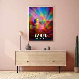 Barre, Vermont A Colorful Perspective Poster