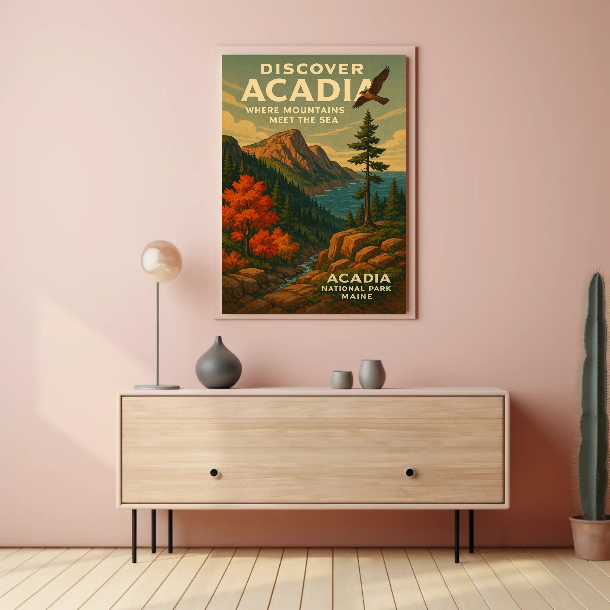 Discover Acadia National Park Wall Art PosterGoat